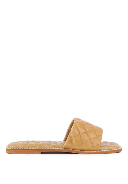 ODALTA Handcrafted Quilted Summer Flats by Rag Company | Fleurcouture