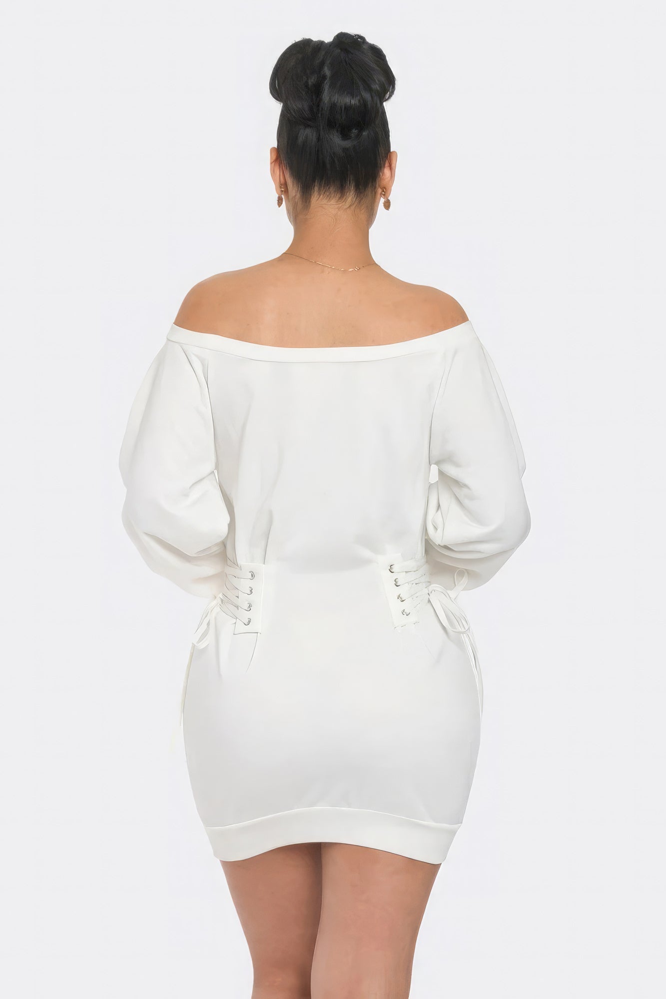 Off Shoulder Mini Dress by Fleurcouture | Fleurcouture