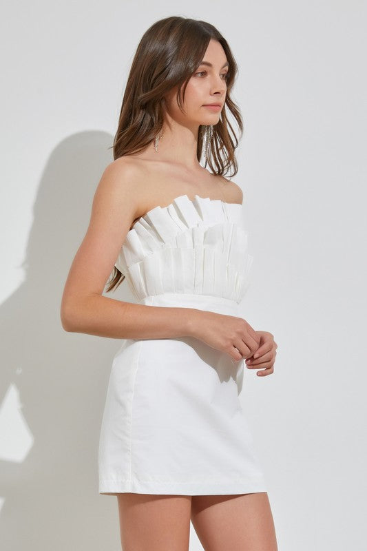 Off Shoulder Ruffle Dress by Do + Be Collection | Fleurcouture