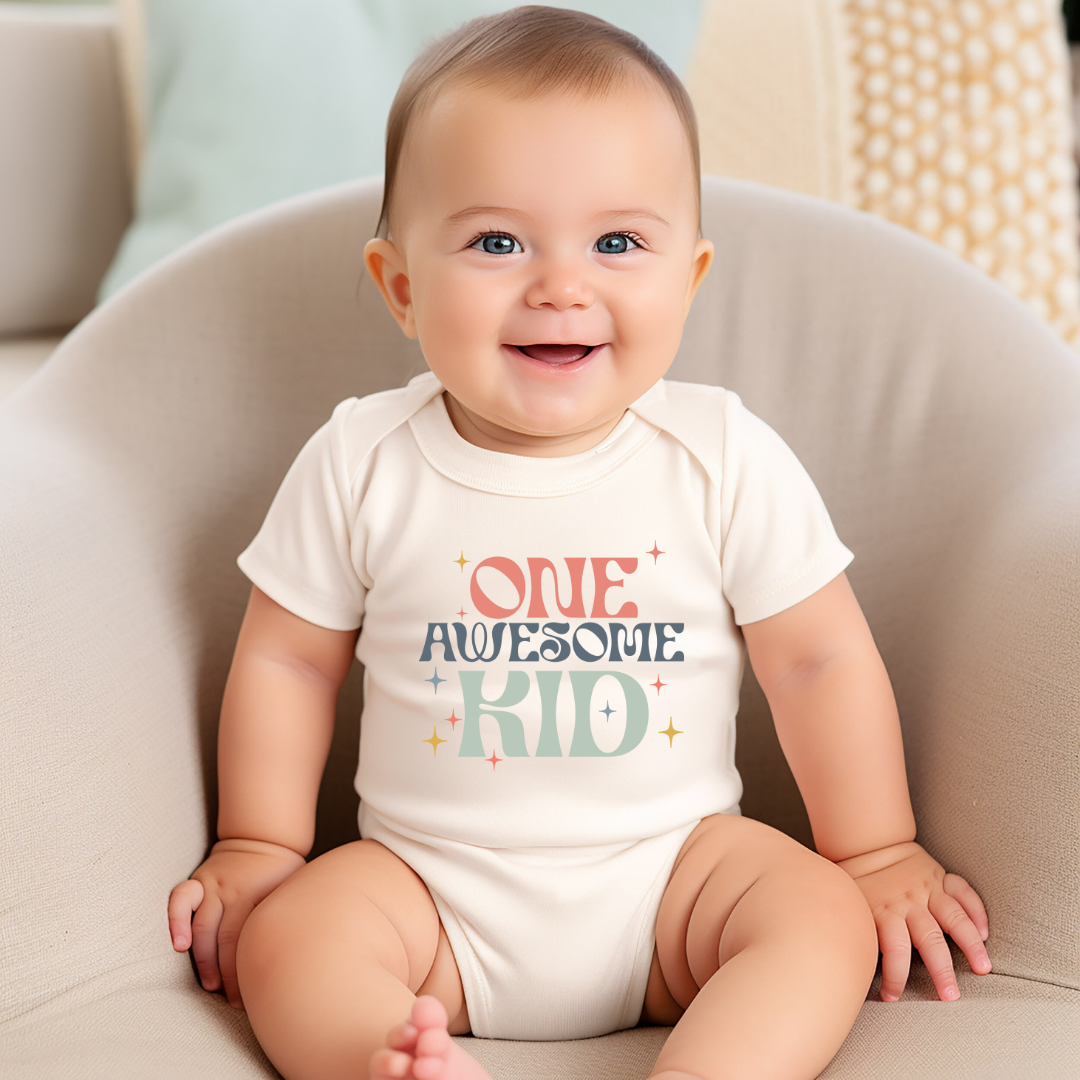 One Awesome Kid Infant Bodysuit NB - Bodysuit Baby &amp; Toddler Clothing by Tea Shirt Shoppe | Fleurcouture