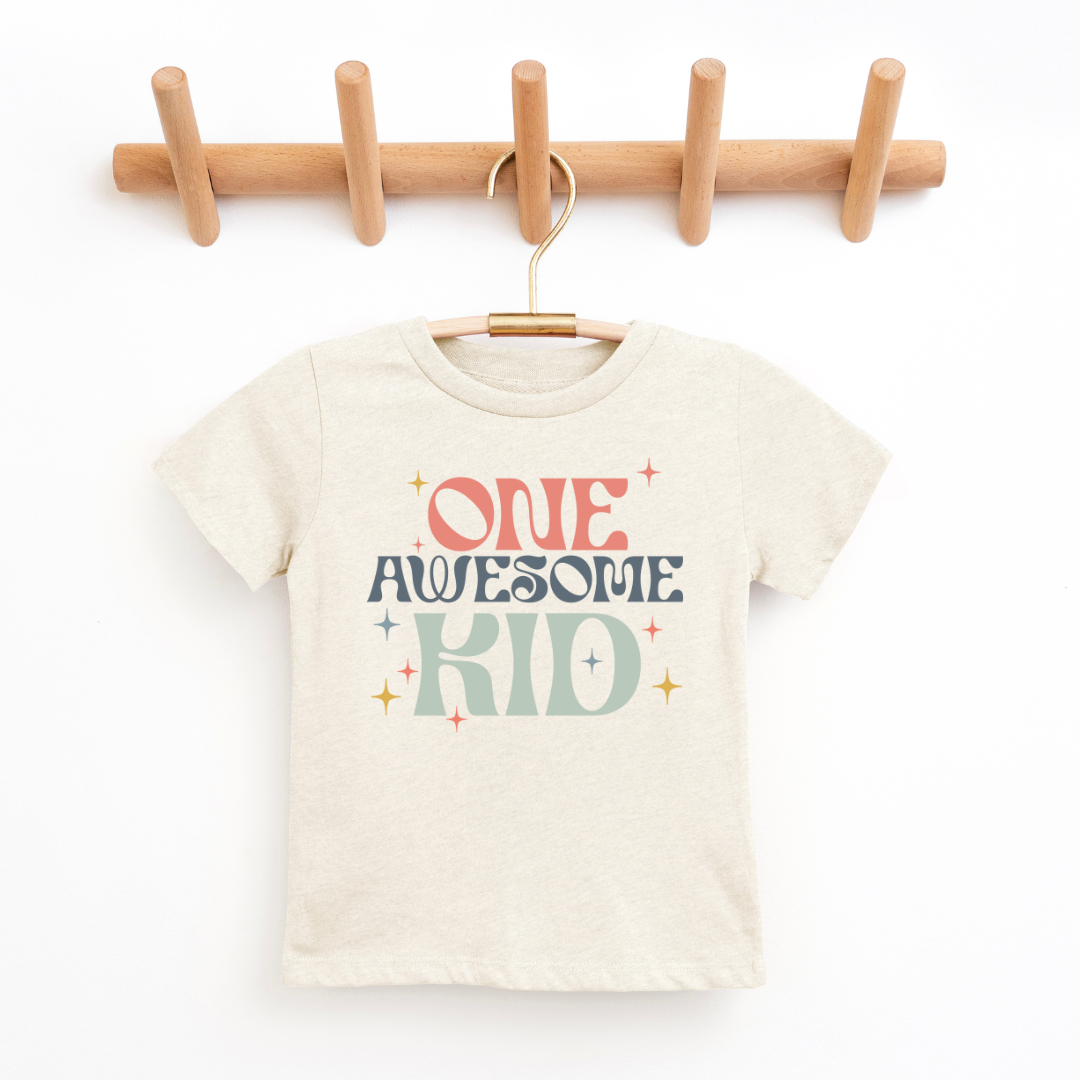 One Awesome Kid Youth &amp; Toddler Graphic Tee Youth Graphic Tee by Tea Shirt Shoppe | Fleurcouture