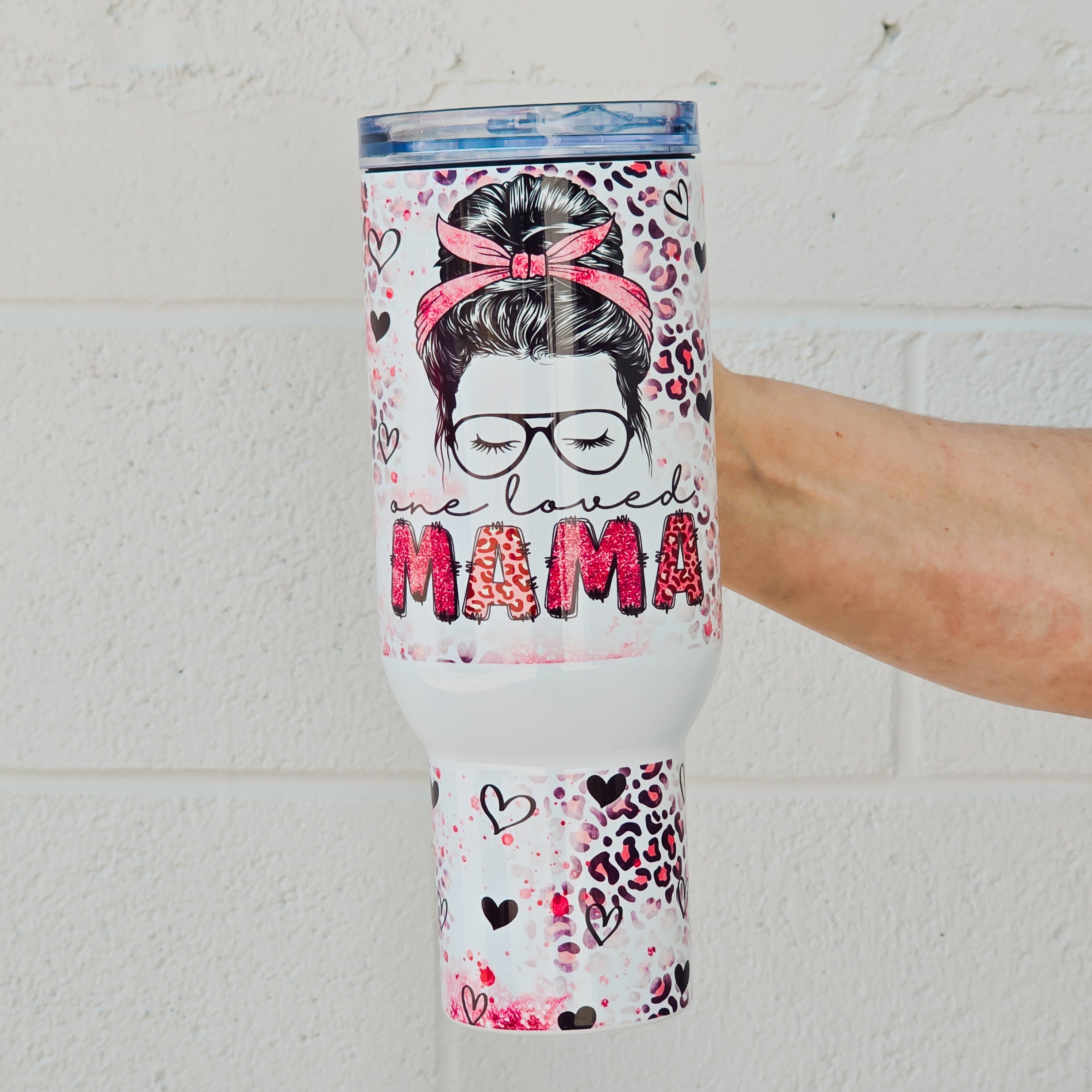 One Loved Mama 40oz Tumbler Tumbler by Tea-Shirt Shoppe | Fleurcouture