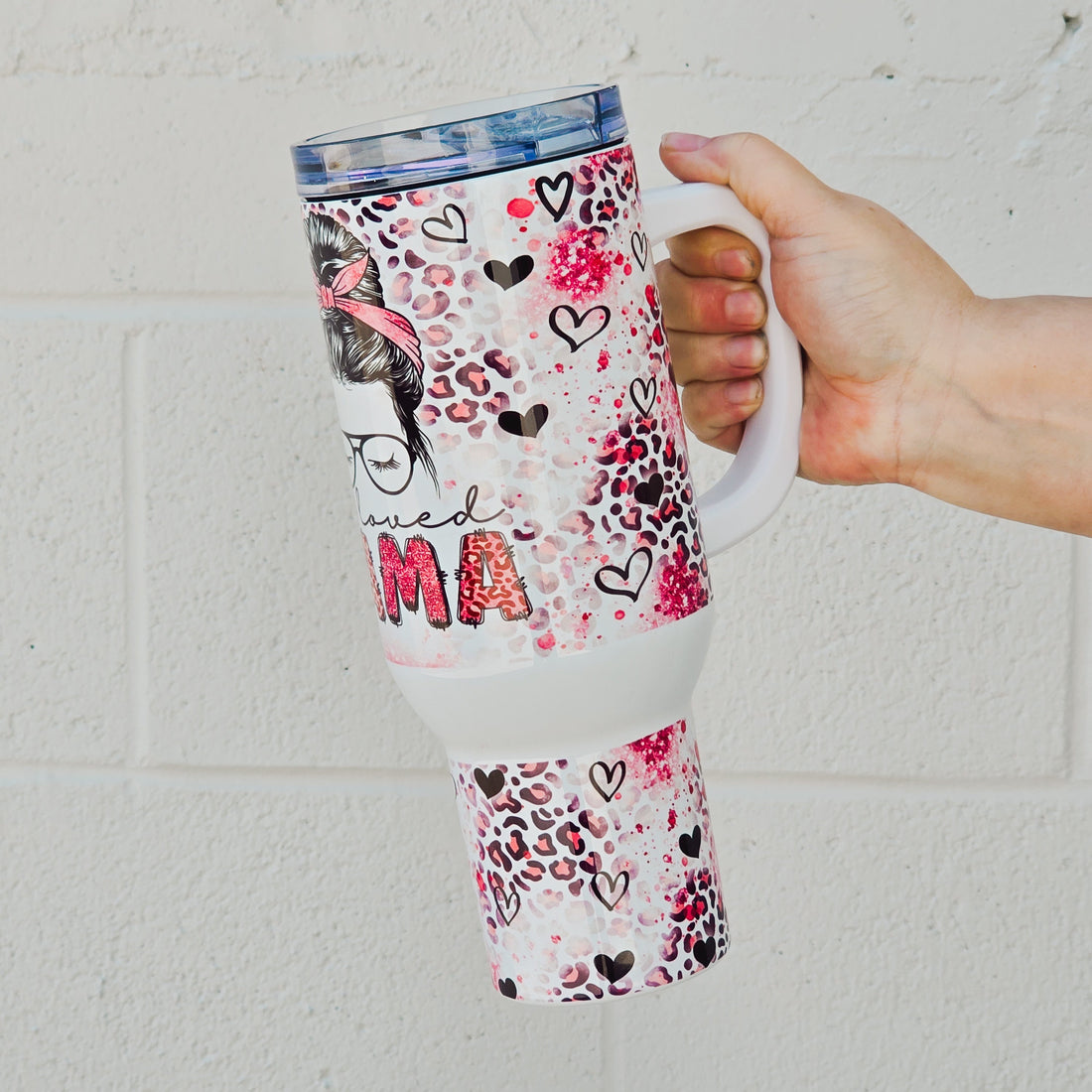 One Loved Mama 40oz Tumbler Tumbler by Tea-Shirt Shoppe | Fleurcouture