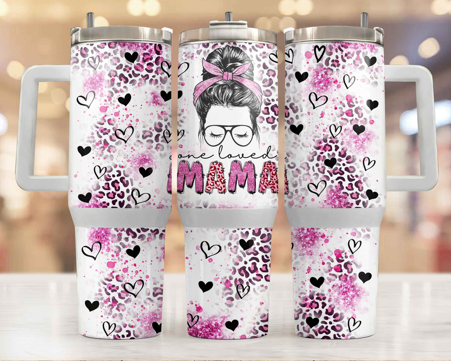 One Loved Mama 40oz Tumbler Tumbler by Tea-Shirt Shoppe | Fleurcouture