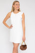 One Ruffle Sleeve Dress White S by Gilli | Fleurcouture