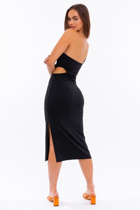 One Shoulder Midi Dress by LE LIS | Fleurcouture