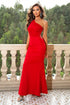 One-Shoulder Sleeveless Maxi Dress Women&