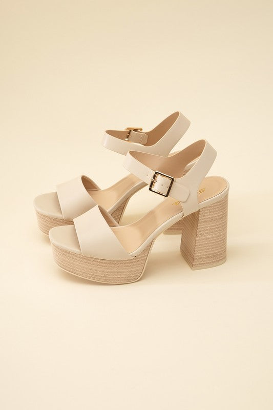 OPTIONS-S Ankle Strap Heels by Fortune Dynamic | Fleurcouture