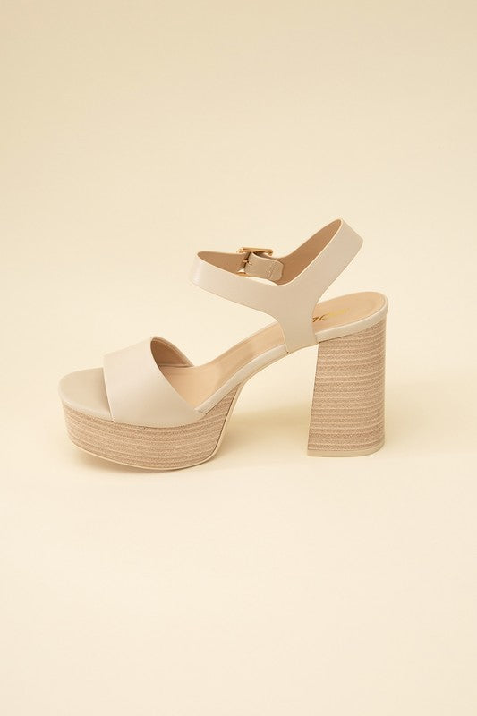 OPTIONS-S Ankle Strap Heels by Fortune Dynamic | Fleurcouture