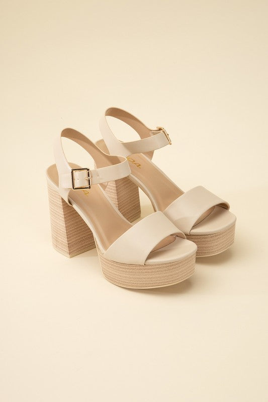 OPTIONS-S Ankle Strap Heels by Fortune Dynamic | Fleurcouture