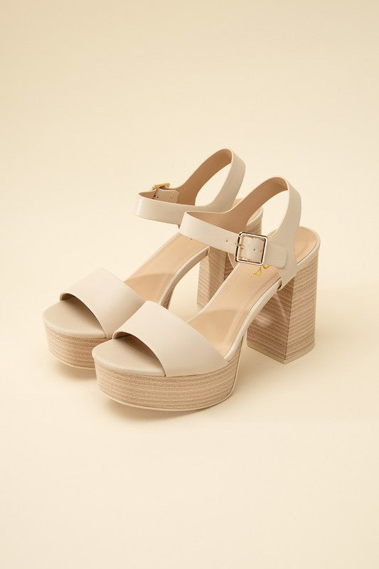 OPTIONS-S Ankle Strap Heels by Fortune Dynamic | Fleurcouture