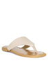 OROFER SOFT LEATHER LUXURY THONG FLATS Latte 5 by Rag Company | Fleurcouture