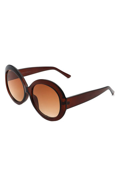 Oversize Circle Fashion Women Round Sunglasses OneSize by Cramilo Eyewear | Fleurcouture