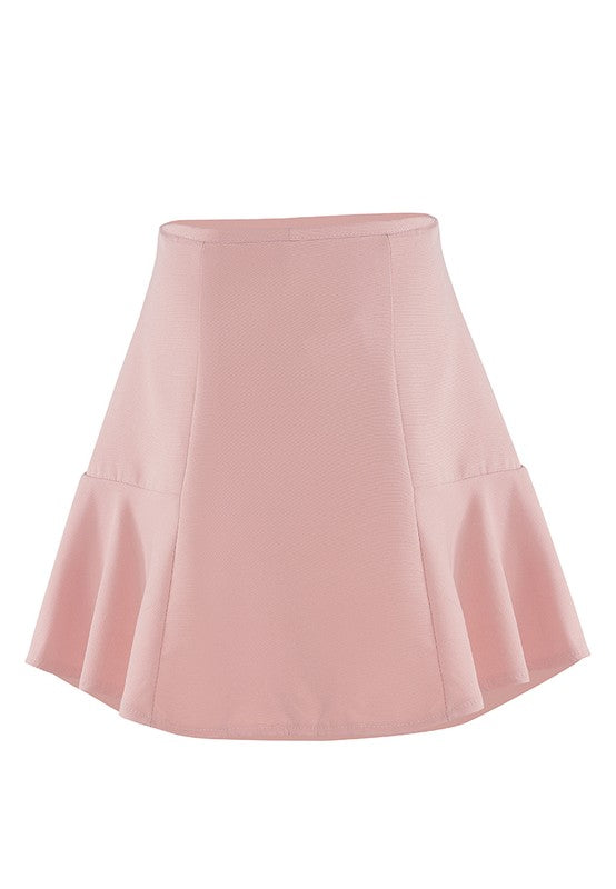 Panelled Flared Mini Skirt by Rag Company | Fleurcouture