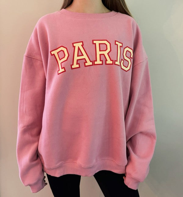 Paris Sweatshirt Pink by Ellison and Young | Fleurcouture