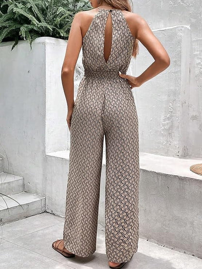 Patterned jumpsuit by Miss Sparkling | Fleurcouture