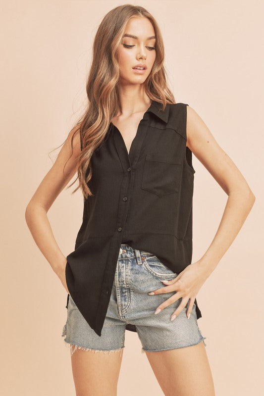 Paula Top BLACK S by Aemi + Co | Fleurcouture