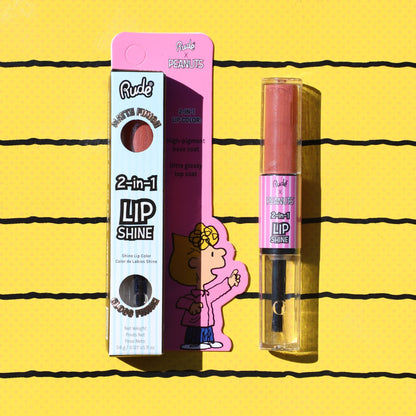 Peanuts 2-In-1 Lip Shine Lipstick by Rude Cosmetics | Fleurcouture