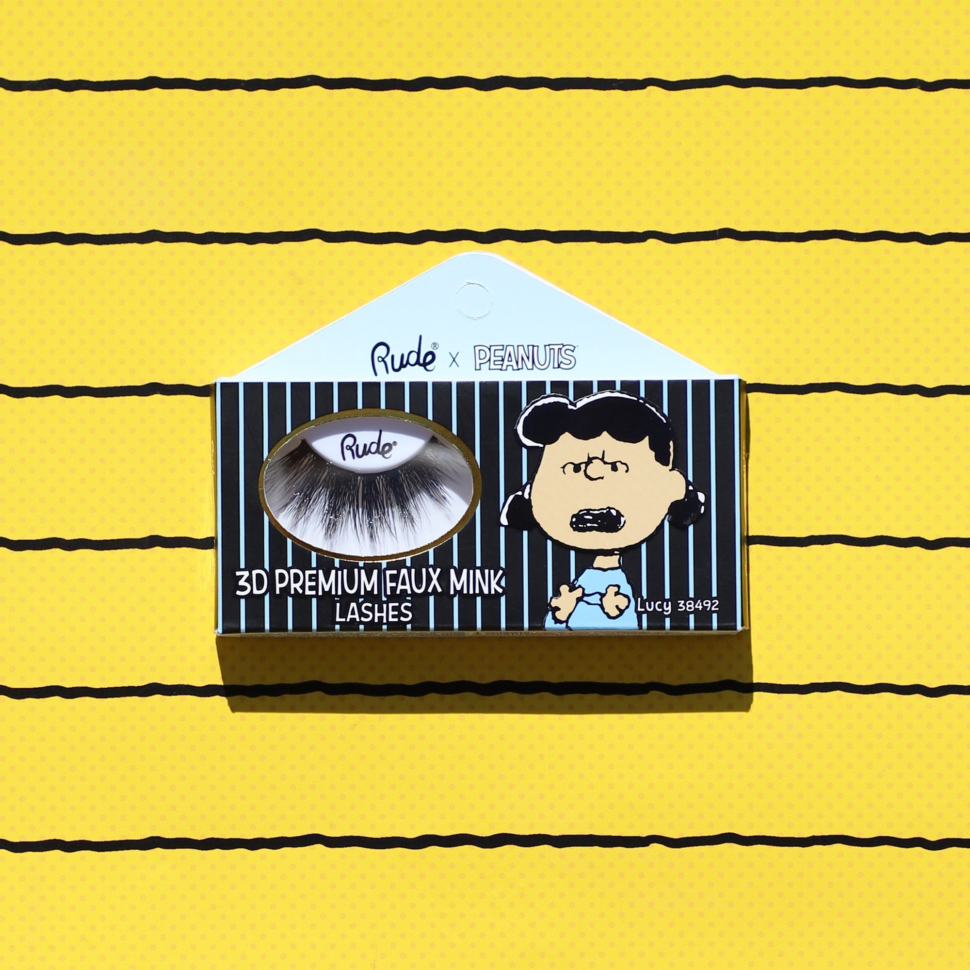 Peanuts 3D Premium Faux Mink Lashes False Eyelashes by Rude Cosmetics | Fleurcouture