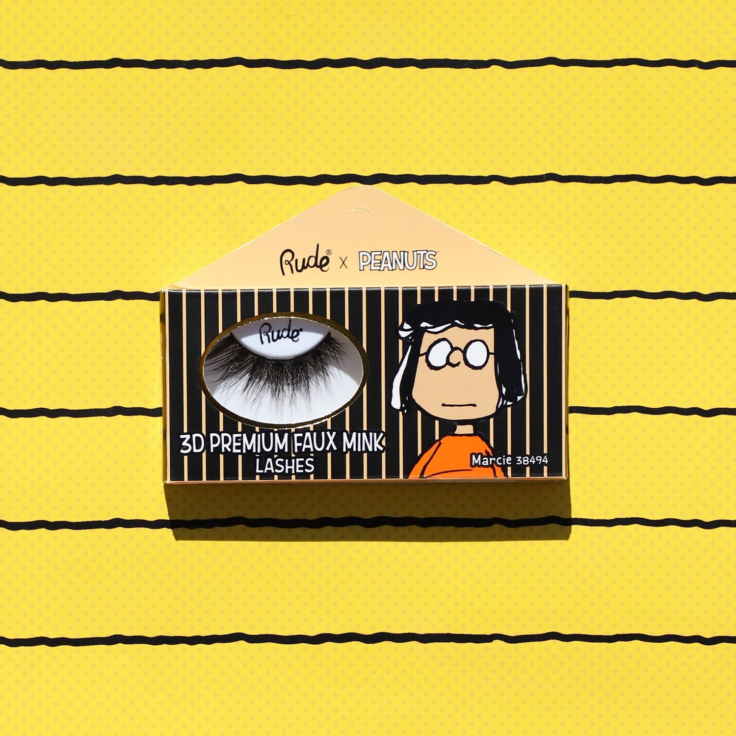 Peanuts 3D Premium Faux Mink Lashes False Eyelashes by Rude Cosmetics | Fleurcouture