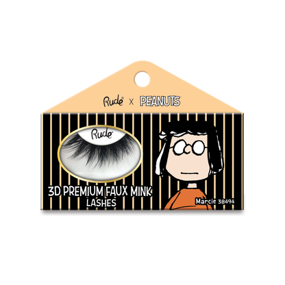 Peanuts 3D Premium Faux Mink Lashes False Eyelashes by Rude Cosmetics | Fleurcouture