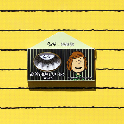 Peanuts 3D Premium Faux Mink Lashes False Eyelashes by Rude Cosmetics | Fleurcouture