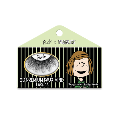 Peanuts 3D Premium Faux Mink Lashes False Eyelashes by Rude Cosmetics | Fleurcouture