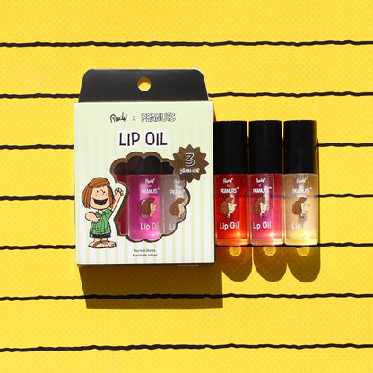 Peanuts Lip Oil - 3 Piece Set Peanuts Lip Oil Lip Gloss by Rude Cosmetics | Fleurcouture