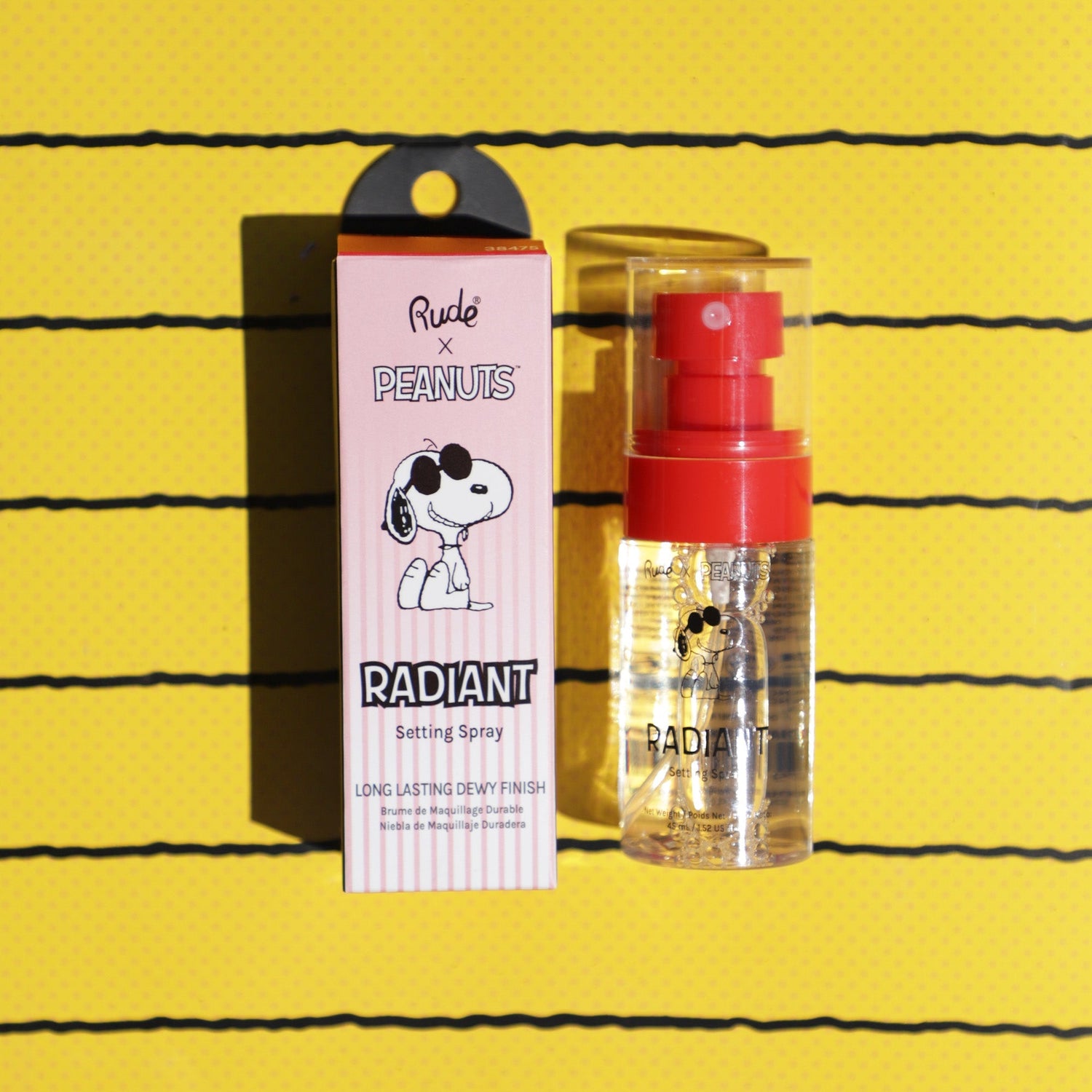 Peanuts Radiant Setting Spray Setting Spray &amp; Powder by Rude Cosmetics | Fleurcouture