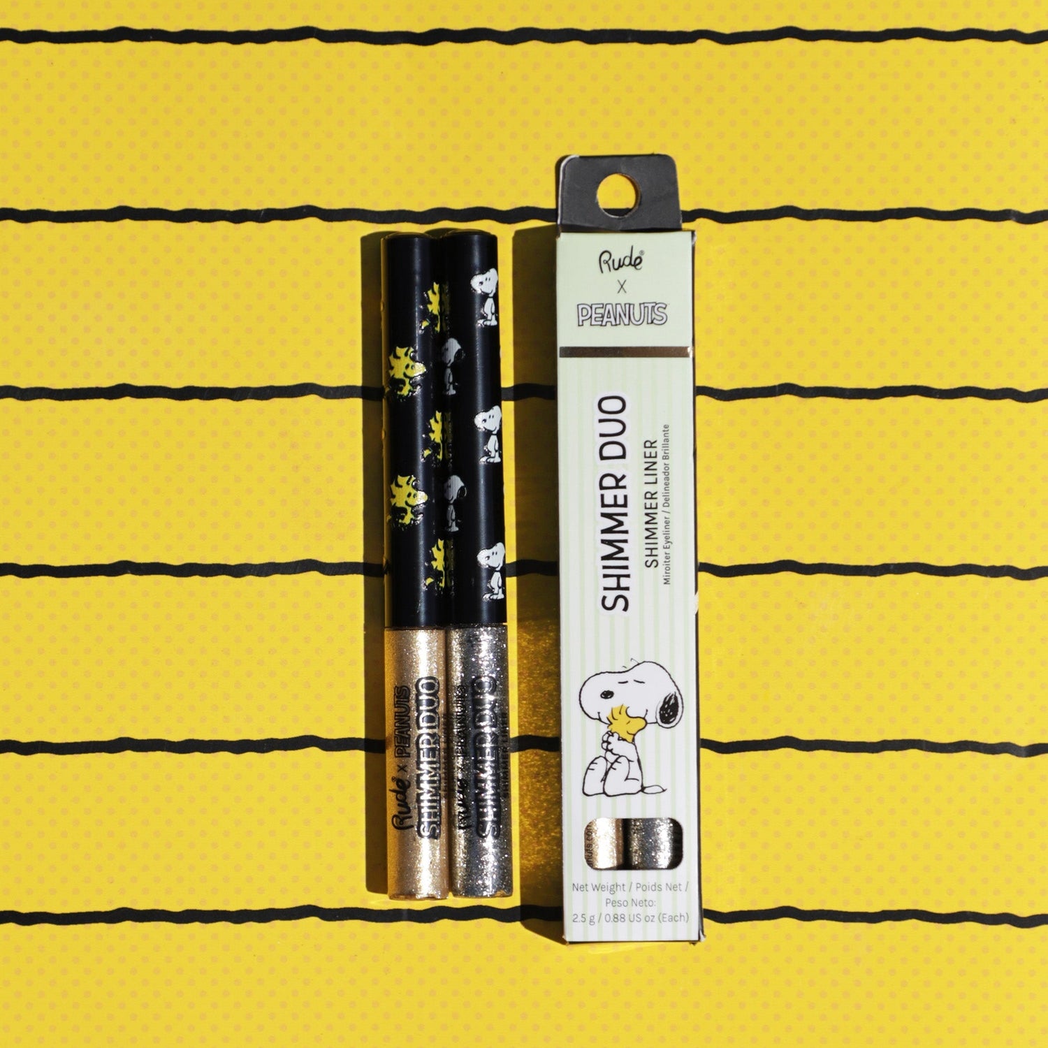 Peanuts Shimmer Liner Duo Set Eyeliner by Rude Cosmetics | Fleurcouture