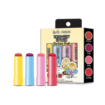 Peanuts Tinted Glow Lip Balm Variety Pack Lip Balm by Rude Cosmetics | Fleurcouture