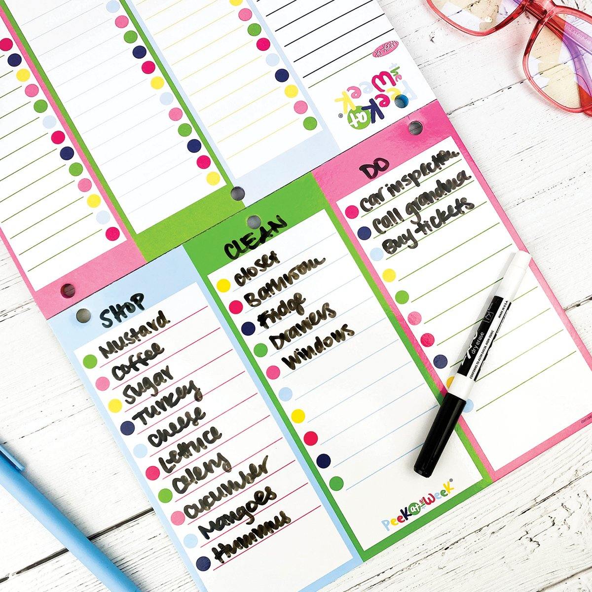 Peek at the Week® Weekly Planner Pad Pads by DAS | Fleurcouture