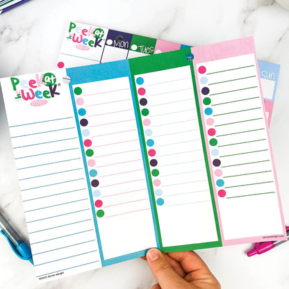 Peek at the Week® Weekly Planner Pad Pads by DAS | Fleurcouture