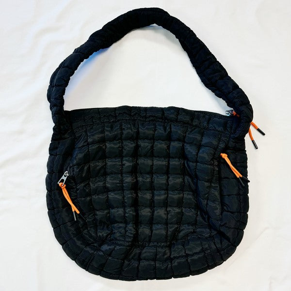 Perfect Puffy Large Quilted Bag Black OS by Ellison and Young | Fleurcouture