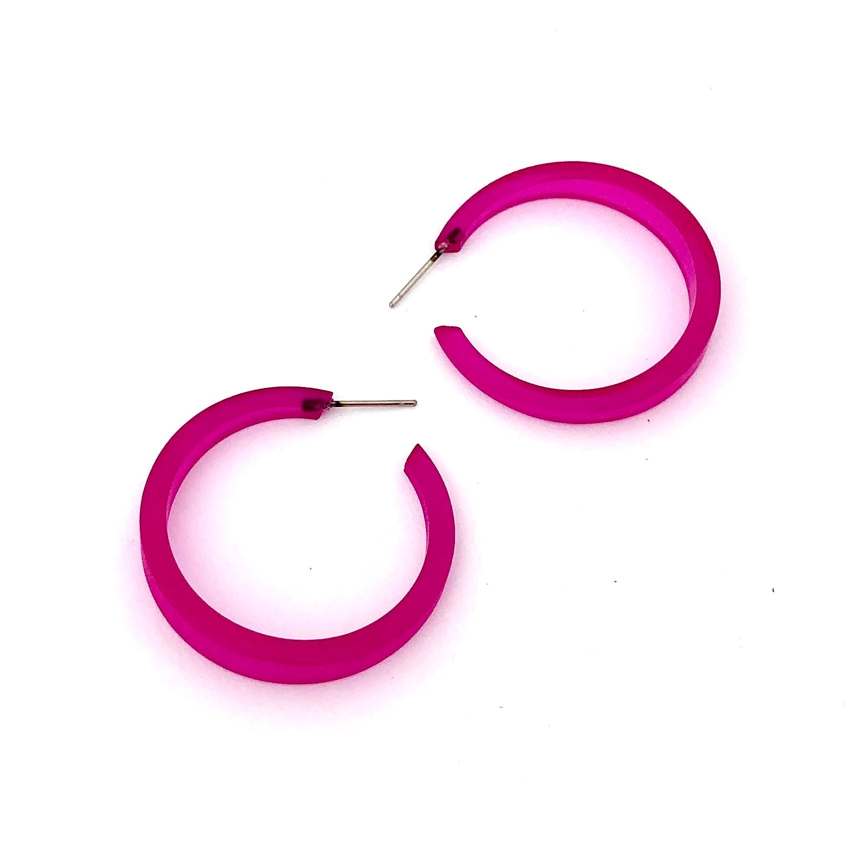 Phoenix Frosted Hoop Earrings Phoenix Hoops by Leetie Lovendale | Fleurcouture