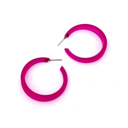 Phoenix Frosted Hoop Earrings Phoenix Hoops by Leetie Lovendale | Fleurcouture