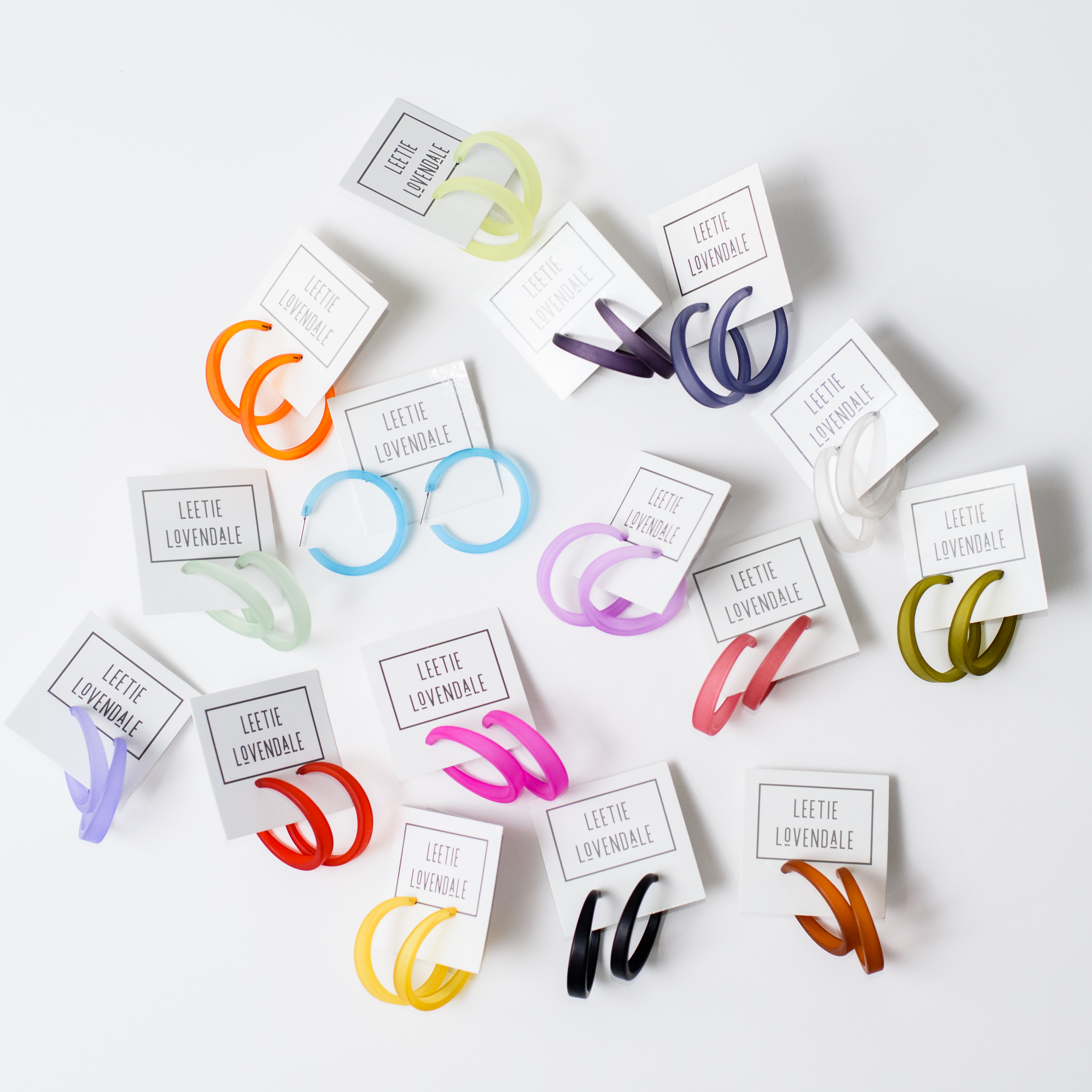 Phoenix Frosted Hoop Earrings Phoenix Hoops by Leetie Lovendale | Fleurcouture