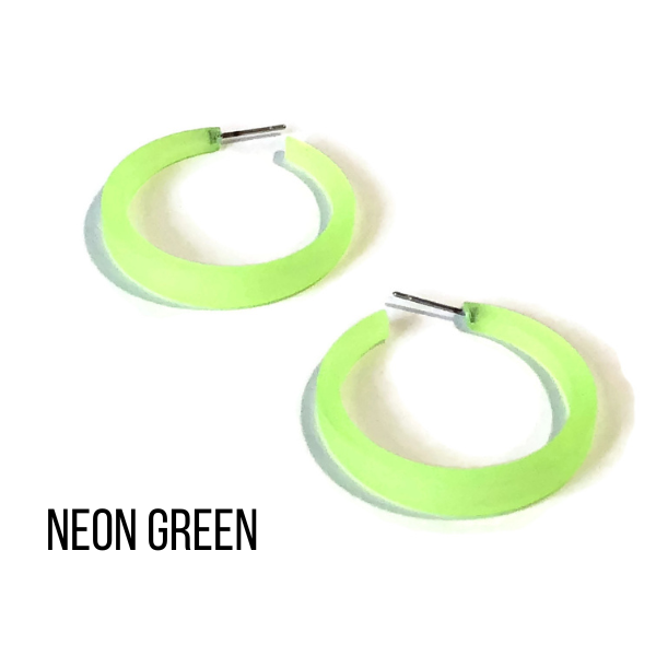 Phoenix Frosted Hoop Earrings Phoenix Hoops by Leetie Lovendale | Fleurcouture