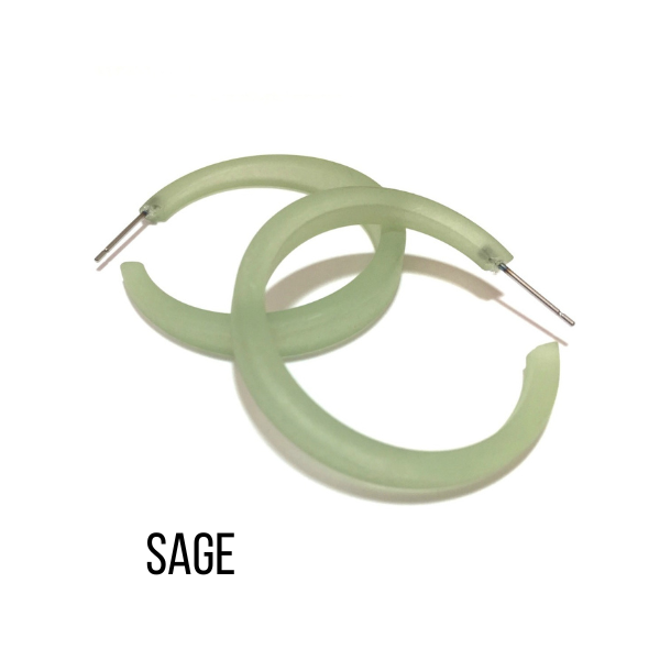 Phoenix Frosted Hoop Earrings Phoenix Hoops by Leetie Lovendale | Fleurcouture