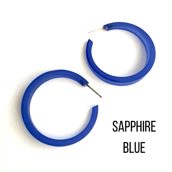 Phoenix Frosted Hoop Earrings Phoenix Hoops by Leetie Lovendale | Fleurcouture