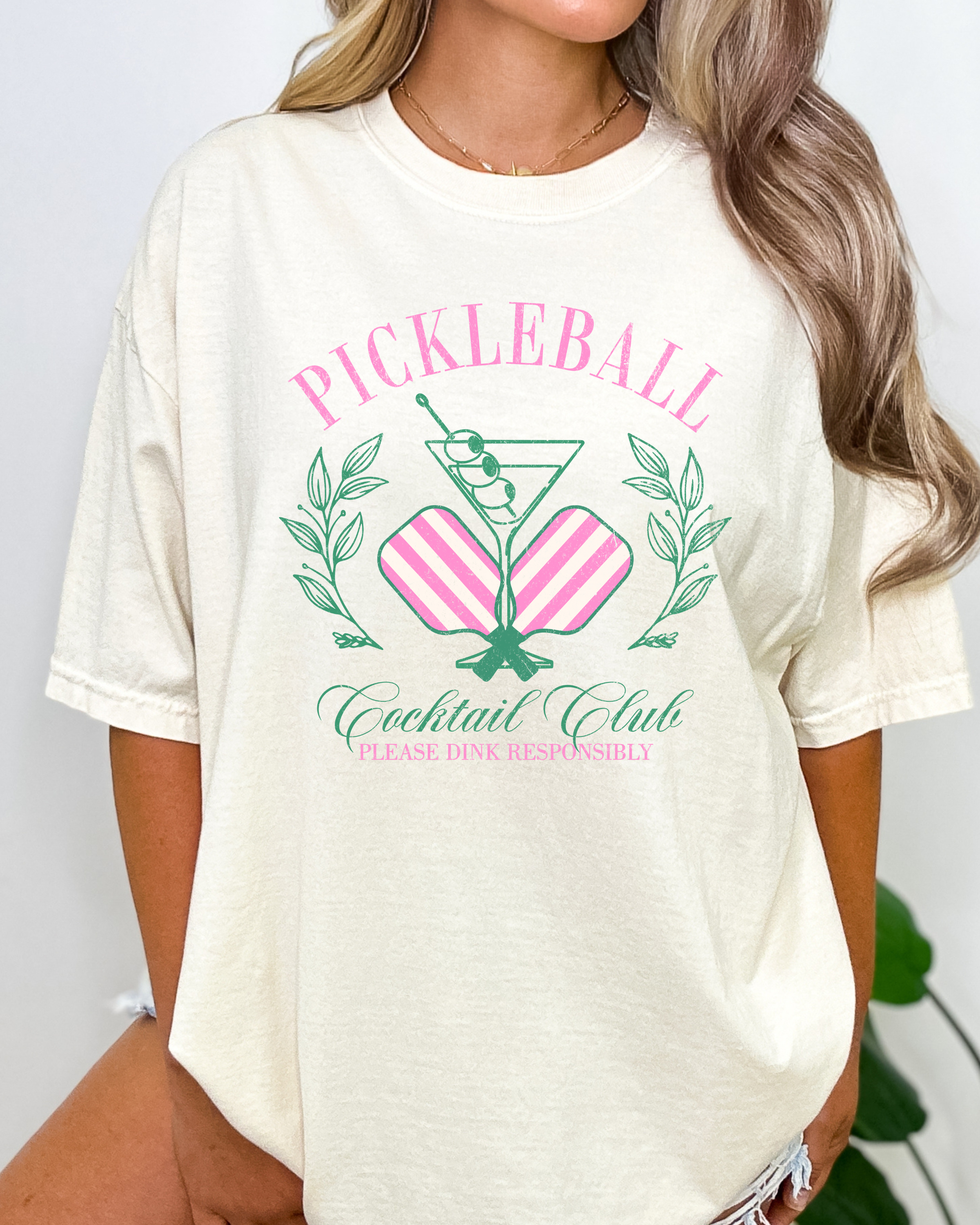 PICKLEBALL COCKTAIL CLUB TEE (COMFORT COLORS) by LL | Fleurcouture