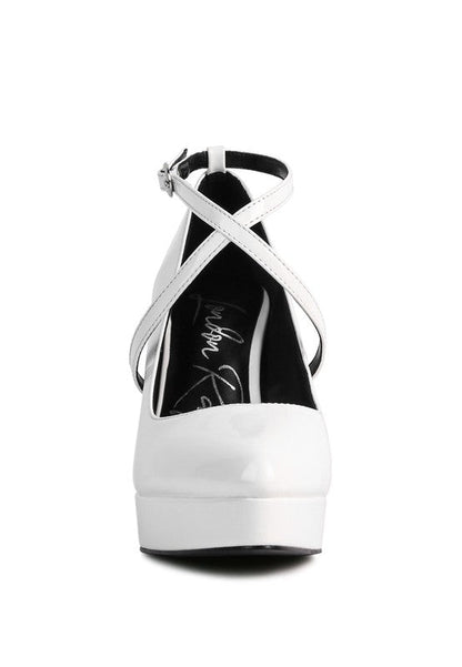 PIXIE DUST CROSS STRAPPED STILETTO SANDAL Black by Rag Company | Fleurcouture
