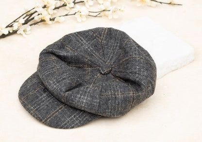 Plaid Newsboy Caps OneSize by Aili&