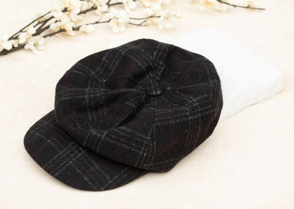 Plaid Newsboy Caps OneSize by Aili&