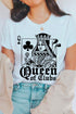 Playing Card Queen Golf Clubs Graphic T Shirts ASH S by Color Bear | Fleurcouture