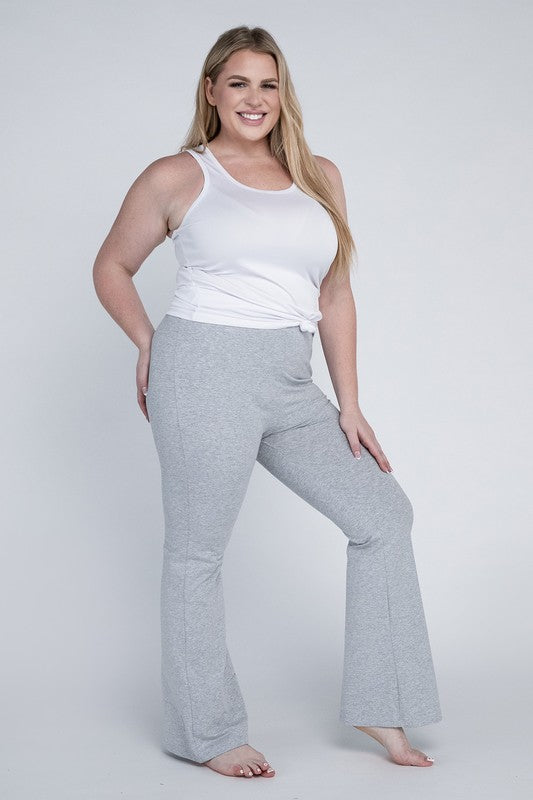 Plus Everyday Flare Bottoms by Ambiance Apparel | Fleurcouture