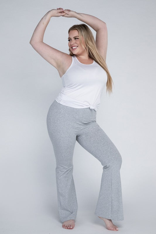 Plus Everyday Flare Bottoms by Ambiance Apparel | Fleurcouture