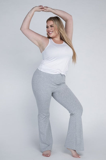 Plus Everyday Flare Bottoms by Ambiance Apparel | Fleurcouture