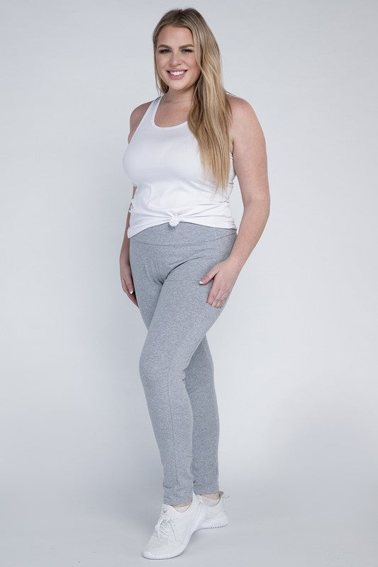 Plus Everyday Leggings with Pockets by Ambiance Apparel | Fleurcouture