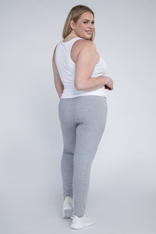 Plus Everyday Leggings with Pockets by Ambiance Apparel | Fleurcouture